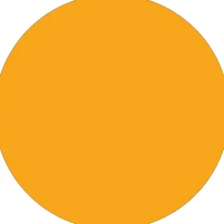 Tape Logic Removable Labels, 1" Circle, Fluorescent Orange, 500 /Roll (DL1389FO) Hot