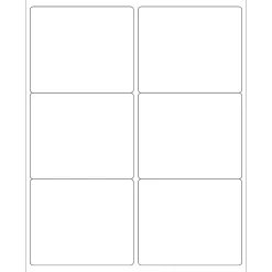 Tape Logic ® Removable Rectangle Laser Labels, 4" x 3 1/3", White, 600/Case (LL266)* Address Labels