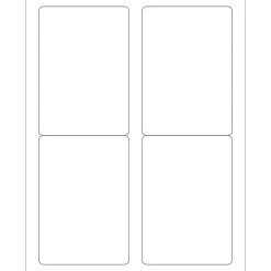 Tape Logic ® Removable Rectangle Laser Labels, 3 1/2" x 5", White, 400/Case (LL263)* Address Labels