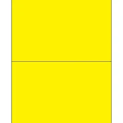 Tape Logic ® Removable Rectangle Laser Labels, 8 1/2" x 5 1/2", Fluorescent Yellow, 200/Case (LL415YE) Best