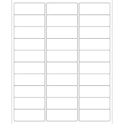 Tape Logic ® Weather-Resistant Laser Labels, 2 5/8" x 1", White, 3000/Case (LL251WR)* Address Labels