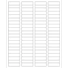 Tape Logic ® Weather-Resistant Laser Labels, 1 3/4" x 1/2", White, 8000/Case (LL250WR)* Address Labels