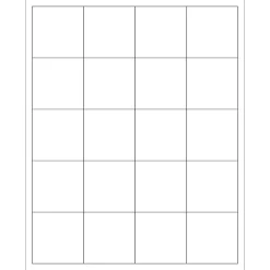 Tape Logic ® Weather-Resistant Laser Labels, 2" x 2", White, 2000/Case (LL257WR)* Address Labels