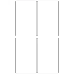 Tape Logic ® Weather-Resistant Laser Labels, 3" x 5", White, 400/Case (LL258WR)* Address Labels
