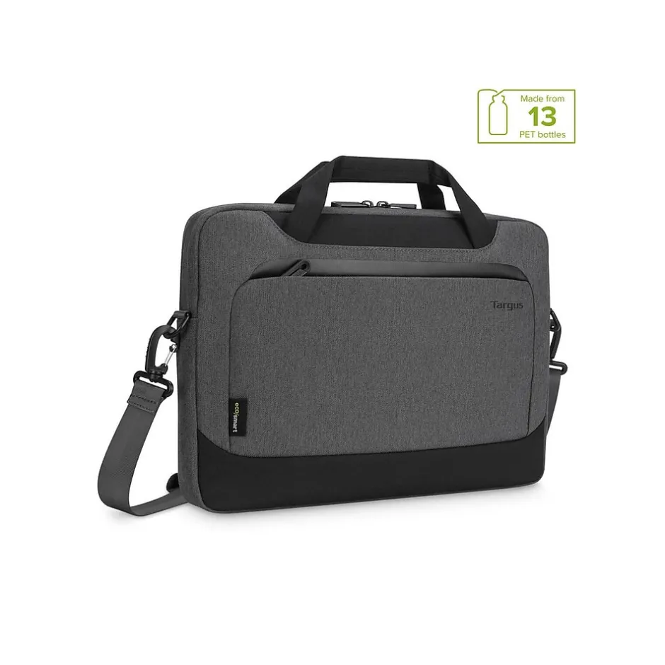 Targus Cypress Laptop Briefcase, Gray Fabric (TBS92602GL)