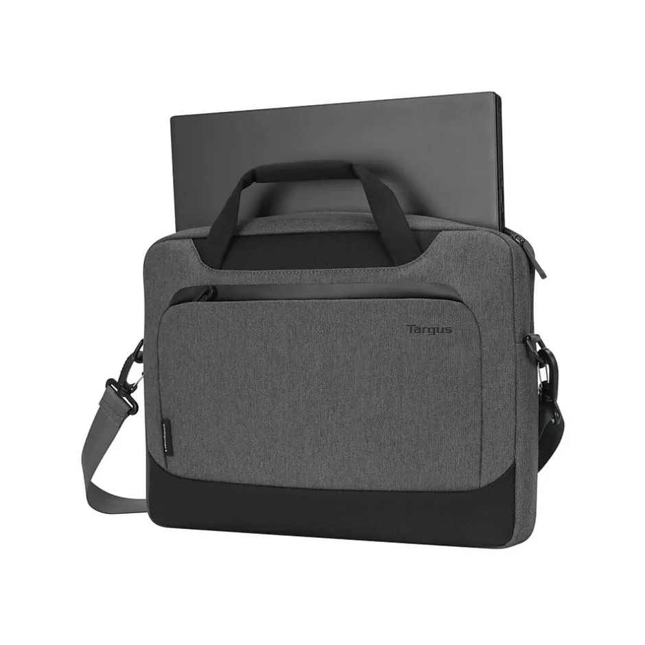 Targus Cypress Laptop Briefcase, Gray Fabric (TBS92602GL)