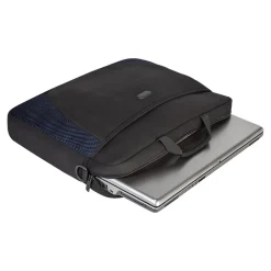 Targus Neoprene Laptop Sleeve for 17" Laptops, Black/Blue (CVR217)