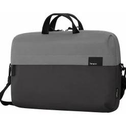 Targus Sagano EcoSmart Laptop Slipcase, Black/Gray Recycled PET (TBS574GL)