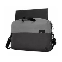 Targus Sagano EcoSmart Laptop Slipcase, Black/Gray Recycled PET (TBS574GL)