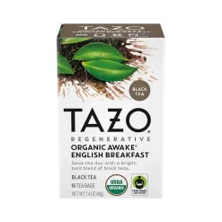 Tea<Tazo Awake English Breakfast Black Tea, Tea Bag, 1.4 Oz., 16/Box (10794522003034)