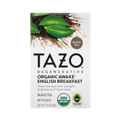 Tea<Tazo Awake English Breakfast Black Tea, Tea Bag, 1.4 Oz., 16/Box (10794522003034)