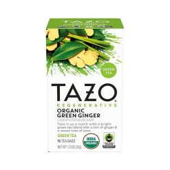 Tea<Tazo Green Ginger Green Tea Bag, 1.23 Oz., 16/Box (10794522003560)