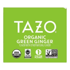 Tea<Tazo Green Ginger Green Tea Bag, 1.23 Oz., 16/Box (10794522003560)