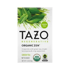 Tea<Tazo Zen Green Tea, Tea Bag, 1.2 Oz., 16/Box (10794522003096)