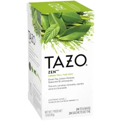 Tea<Tazo Zen Tea Bags, 24/Box (TJL20060)