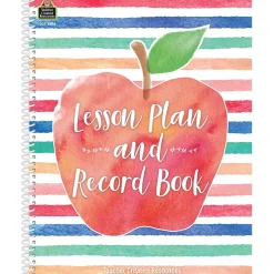Online Watercolor Lesson Plan and Record Book, 160 Pages, 8.5" x 11" (TCR3586) Grade Books