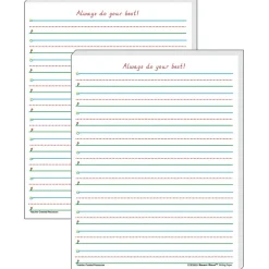 Online 11" x 8.5" Smart Start 1-2, Writing Paper, White, 100 Sheets Per Pack, 2 Packs (TCR76531-2) Classroom Paper