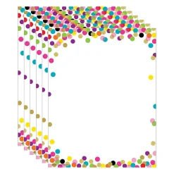 Sale Confetti Computer Paper, 8.5" x 11", 50 Sheets/Pack, 6 Packs (TCR2735-6) Classroom Paper