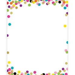 Sale Confetti Computer Paper, 8.5" x 11", 50 Sheets/Pack, 6 Packs (TCR2735-6) Classroom Paper