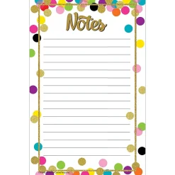 Teacher Created Resources Notepad, 5" x 8", Assorted Colors, 50 Sheets/Pad, 6 Pads/Bundle (TCR8893-6) New