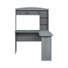 Sale 47" L-Shaped Desk, Gray (RTA-8410-GRY) Office Desks