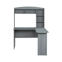 Sale 47" L-Shaped Desk, Gray (RTA-8410-GRY) Office Desks
