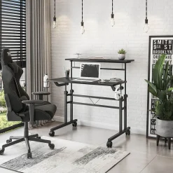 Online 36" Mobile Desk, Black (RTA-3800SU-BK) Corner Desks