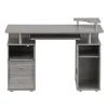 Complete Computer Workstation Desk With Storage, Gray (RTA-8211-GRY) Corner Desks