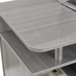 Complete Computer Workstation Desk With Storage, Gray (RTA-8211-GRY) Corner Desks