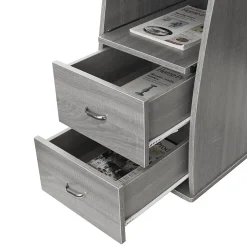 Complete Computer Workstation Desk With Storage, Gray (RTA-8211-GRY) Corner Desks