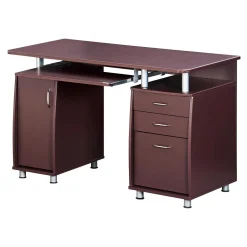 47"W Computer Desk, Chocolate (RTA-4985-CH36) Corner Desks