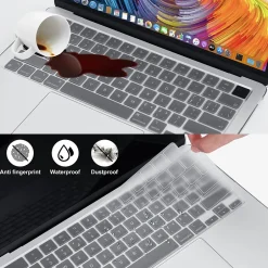 TechProtectus Hard-Shell Laptop Sleeve with Keyboard Cover, Crystal Clear, (TP-CYC-K-MA13M2)