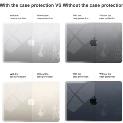 TechProtectus Hard-Shell Laptop Sleeve with Keyboard Cover, Crystal Clear, (TP-CYC-K-MA13M2)