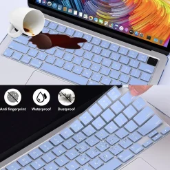 TechProtectus Hard-Shell Laptop Sleeve with Keyboard Cover, Serenity Blue, (TP-SB-K-MA13M2)