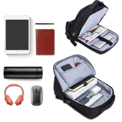 TechProtectus Laptop Backpack, Black, Nylon (TP-BK-BP15)