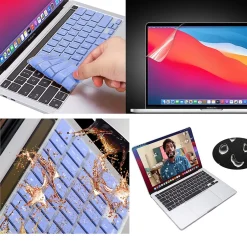 TechProtectus Laptop Case with Keyboard Cover and Screen Protector, Serenity Blue (TP-SB-K-MP16M1X)