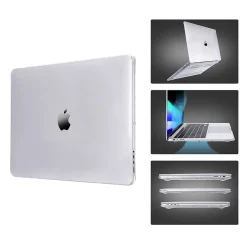 TechProtectus Laptop Case with Keyboard Cover and Screen Protector, Clear, Plastic (TP-CYCL-MP14ST)