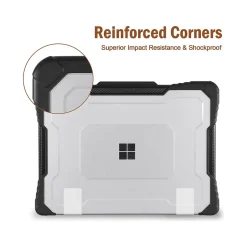 TechProtectus ShockProof 12.4" Laptop Case for Microsoft Surface Laptop Go 3/2/1, Shock-Absorbing, Black (TP-MS-GO123)