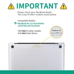 TechProtectus Ultra Light Laptop Case, Clear, Plastic (TP-HCL-MA13M1)