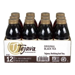 Tea<Tejava Original Unsweetened Black Tea, 16.9 Fl. oz., 12/Pack (313-00005)