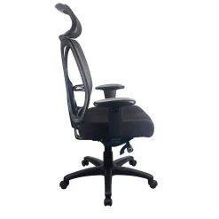 Best Mesh Back Fabric Computer and Desk Chair, Black (TP6450-BLKMB) Office Chairs