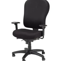 Clearance TP4000 Ergonomic Fabric Swivel Task Chair, Black (TP4000) Office Chairs