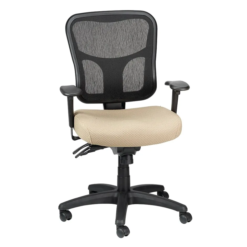Best ® TP8000 Ergonomic Mesh Mid-Back Task Chair, Beige Office Chairs