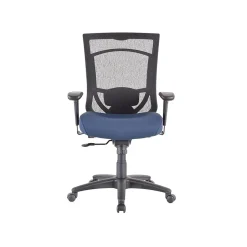 TP7000 Mesh Back Fabric Task Chair, Black and Cobalt (TP7000-COBALT) Office Chairs