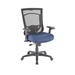 TP7000 Mesh Back Fabric Task Chair, Black and Cobalt (TP7000-COBALT) Office Chairs
