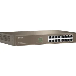 Tenda TEG1016D 16-Port Gigabit Ethernet Unmanaged Switch, Up to 2000 Mbps, Brown (TEG1016D)* Ethernet Switches & Splitters