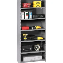 Hot Closed Starter 7-Shelf Shelving Unit, Supports 5,250 lb., Medium Grey, 87"H x 36"W x 24"D Shelving