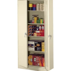 Deluxe Storage Cabinet, 5-Shelf, Putty, 78"H x 36"W x 18"D Storage Cabinets
