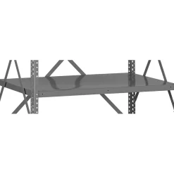 Hot Industrial Shelf with Clips, Supports 500 lb., Medium Grey, 48"W x 12"D Shelving