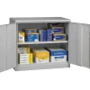 Hot Jumbo Counter-Height Storage Cabinet, 2-Shelf, Light Grey, 42"H x 48"W x 24"D Storage Cabinets